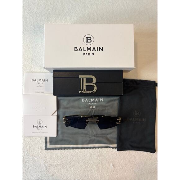 Brand New Balmain Sunglasses- FIXE BPS-123-A-54 Size 54-19-140 - Picture 2 of 6